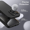 image:imageJETech Magnetic Silicone Case for iPhone 15 Pro Black  Compatible with MagSafe Silky Soft Touch Full Camera Lens Protection Shock Absorbing Phone CoverBlack