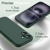 image:imageJETech Magnetic Silicone Case for iPhone 16 Black  Compatible with MagSafe Silky Soft Touch Full Camera Lens Protection Shock Absorbing Phone CoverMidnight Green