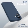 image:imageJETech Magnetic Silicone Case for iPhone 16 Black  Compatible with MagSafe Silky Soft Touch Full Camera Lens Protection Shock Absorbing Phone CoverNavy Blue