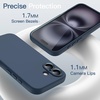 image:imageJETech Magnetic Silicone Case for iPhone 16 Black  Compatible with MagSafe Silky Soft Touch Full Camera Lens Protection Shock Absorbing Phone CoverNavy Blue