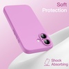image:imageJETech Magnetic Silicone Case for iPhone 16 Black  Compatible with MagSafe Silky Soft Touch Full Camera Lens Protection Shock Absorbing Phone CoverPink