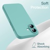 image:imageJETech Magnetic Silicone Case for iPhone 16 Black  Compatible with MagSafe Silky Soft Touch Full Camera Lens Protection Shock Absorbing Phone CoverTeal