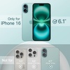 image:imageJETech Magnetic Silicone Case for iPhone 16 Black  Compatible with MagSafe Silky Soft Touch Full Camera Lens Protection Shock Absorbing Phone CoverTeal