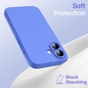 image:imageJETech Magnetic Silicone Case for iPhone 16 Black  Compatible with MagSafe Silky Soft Touch Full Camera Lens Protection Shock Absorbing Phone CoverUltramarine