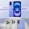 image:imageJETech Magnetic Silicone Case for iPhone 16 Black  Compatible with MagSafe Silky Soft Touch Full Camera Lens Protection Shock Absorbing Phone CoverUltramarine