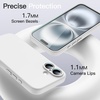 image:imageJETech Magnetic Silicone Case for iPhone 16 Black  Compatible with MagSafe Silky Soft Touch Full Camera Lens Protection Shock Absorbing Phone CoverWhite