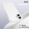 image:imageJETech Magnetic Silicone Case for iPhone 16 Black  Compatible with MagSafe Silky Soft Touch Full Camera Lens Protection Shock Absorbing Phone CoverWhite