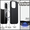image:imageJETech Magnetic Slim Case for iPhone 15 Pro Natural Titanium  Compatible with MagSafe Leather Texture Finish Soft TPU Design Shockproof ProtectionBlack