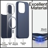 image:imageJETech Magnetic Slim Case for iPhone 15 Pro Natural Titanium  Compatible with MagSafe Leather Texture Finish Soft TPU Design Shockproof ProtectionBlue