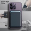 image:imageJETech Magnetic Wallet Compatible with MagSafe Black  for iPhone 1717eAir1615141312 Series Pixel 10 Series PU Phone Card Holder Store 12 CardsBlue
