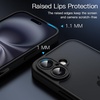 image:imageJETech Matte Case for iPhone 16 Black  with Camera Control Button MilitaryGrade Protection Frosted Matte Back Shockproof DesignBlack