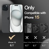 image:imageJETech Rugged Case for iPhone 15 Black  DualLayer Protection HeavyDuty Shockproof Design Matte FinishBlack