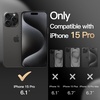image:imageJETech Rugged Case for iPhone 15 Pro Black  DualLayer Protection HeavyDuty Shockproof Design Matte FinishBlack