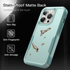 image:imageJETech Rugged Case for iPhone 15 Pro Black  DualLayer Protection HeavyDuty Shockproof Design Matte FinishMint Green