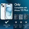image:imageJETech Screen Protector for iPhone 15 2Pack  FullCoverage Tempered Glass 10Second Super Easy Installation with OneStep Alignment Tray BubbleFree HD CleariPhone 15 Plus