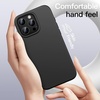 image:imageJETech Silicone Case for iPhone 16 Pro Max Black  Silky Soft Touch Shockproof Protection Scratch Resistant Microfiber LiningBlack
