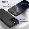 image:imageJETech Silicone Case for iPhone 16 Pro Max Black  Silky Soft Touch Shockproof Protection Scratch Resistant Microfiber LiningBlack