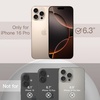 image:imageJETech Silicone Case for iPhone 16 Pro Max Black  Silky Soft Touch Shockproof Protection Scratch Resistant Microfiber LiningDesert Titanium