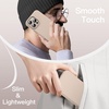 image:imageJETech Silicone Case for iPhone 16 Pro Max Black  Silky Soft Touch Shockproof Protection Scratch Resistant Microfiber LiningDesert Titanium