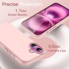 image:imageJETech Silicone Case for iPhone 16 Pro Max Black  Silky Soft Touch Shockproof Protection Scratch Resistant Microfiber LiningLight Pink