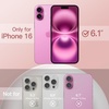 image:imageJETech Silicone Case for iPhone 16 Pro Max Black  Silky Soft Touch Shockproof Protection Scratch Resistant Microfiber LiningLight Pink