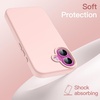 image:imageJETech Silicone Case for iPhone 16 Pro Max Black  Silky Soft Touch Shockproof Protection Scratch Resistant Microfiber LiningLight Pink