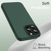 image:imageJETech Silicone Case for iPhone 16 Pro Max Black  Silky Soft Touch Shockproof Protection Scratch Resistant Microfiber LiningMidnight Green