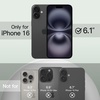 image:imageJETech Silicone Case for iPhone 16 Pro Max Black  Silky Soft Touch Shockproof Protection Scratch Resistant Microfiber LiningMidnight Green