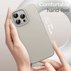 image:imageJETech Silicone Case for iPhone 16 Pro Max Black  Silky Soft Touch Shockproof Protection Scratch Resistant Microfiber LiningNatural Titanium