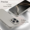 image:imageJETech Silicone Case for iPhone 16 Pro Max Black  Silky Soft Touch Shockproof Protection Scratch Resistant Microfiber LiningNatural Titanium