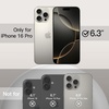 image:imageJETech Silicone Case for iPhone 16 Pro Max Black  Silky Soft Touch Shockproof Protection Scratch Resistant Microfiber LiningNatural Titanium