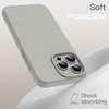 image:imageJETech Silicone Case for iPhone 16 Pro Max Black  Silky Soft Touch Shockproof Protection Scratch Resistant Microfiber LiningNatural Titanium