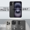 image:imageJETech Silicone Case for iPhone 16 Pro Max Black  Silky Soft Touch Shockproof Protection Scratch Resistant Microfiber LiningNavy Blue
