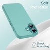 image:imageJETech Silicone Case for iPhone 16 Pro Max Black  Silky Soft Touch Shockproof Protection Scratch Resistant Microfiber LiningTeal