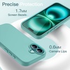 image:imageJETech Silicone Case for iPhone 16 Pro Max Black  Silky Soft Touch Shockproof Protection Scratch Resistant Microfiber LiningTeal