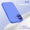 image:imageJETech Silicone Case for iPhone 16 Pro Max Black  Silky Soft Touch Shockproof Protection Scratch Resistant Microfiber LiningUltramarine