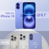 image:imageJETech Silicone Case for iPhone 16 Pro Max Black  Silky Soft Touch Shockproof Protection Scratch Resistant Microfiber LiningUltramarine