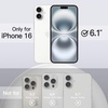 image:imageJETech Silicone Case for iPhone 16 Pro Max Black  Silky Soft Touch Shockproof Protection Scratch Resistant Microfiber LiningWhite