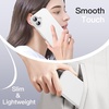 image:imageJETech Silicone Case for iPhone 16 Pro Max Black  Silky Soft Touch Shockproof Protection Scratch Resistant Microfiber LiningWhite