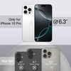 image:imageJETech Silicone Case for iPhone 16 Pro Max Black  Silky Soft Touch Shockproof Protection Scratch Resistant Microfiber LiningWhite