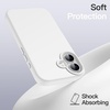 image:imageJETech Silicone Case for iPhone 16 Pro Max Black  Silky Soft Touch Shockproof Protection Scratch Resistant Microfiber LiningWhite