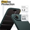 image:imageJETech Slim Case for iPhone Air Black  Camera Lens Protection Soft TPU Design Matte Finish Shockproof Protection Minimalist StyleMidnight Green