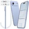 image:imageJETech Slim Case for iPhone Air Black  Camera Lens Protection Soft TPU Design Matte Finish Shockproof Protection Minimalist StyleSky Blue