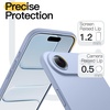image:imageJETech Slim Case for iPhone Air Black  Camera Lens Protection Soft TPU Design Matte Finish Shockproof Protection Minimalist StyleSky Blue