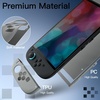 image:imageJETech Slim Dockable Case for Nintendo Switch 2 Black  Dockable Design for JoyCon Detachable Soft TPU Grip Matte PC Back AntiScratch ProtectionGrey