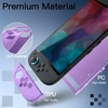 image:imageJETech Slim Dockable Case for Nintendo Switch 2 Black  Dockable Design for JoyCon Detachable Soft TPU Grip Matte PC Back AntiScratch ProtectionLight Purple