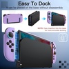 image:imageJETech Slim Dockable Case for Nintendo Switch 2 Black  Dockable Design for JoyCon Detachable Soft TPU Grip Matte PC Back AntiScratch ProtectionLight Purple