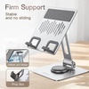 image:imageJETech Swivel Tablet Stand for 413 Tablets and Phones Silver  Adjustable Swivel Desktop Holder Foldable Cradle for iPadiPad AirProMini Galaxy Tab A11S11 etcSilver