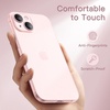 image:imageJETech Ultra Slim Case for iPhone 15 Black  Camera Lens Protection Lightweight Matte Finish Minimalist Hard PP Material Cover Supports Wireless ChargingPink