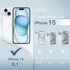 image:imageJETech Ultra Slim Case for iPhone 15 Black  Camera Lens Protection Lightweight Matte Finish Minimalist Hard PP Material Cover Supports Wireless ChargingBlue